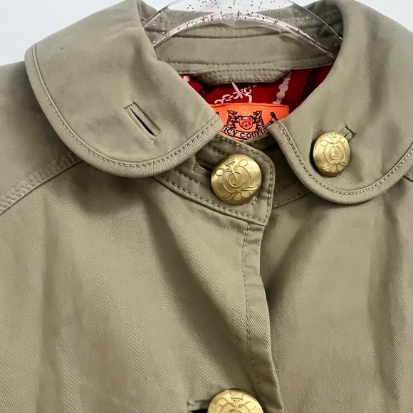 Juicy Couture Vintage Tan Sailor Blazer Jacket Button
Up w/ Pockets Size S - Picture 3 of 4